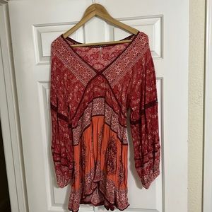 Free People Paisley Mini Dress